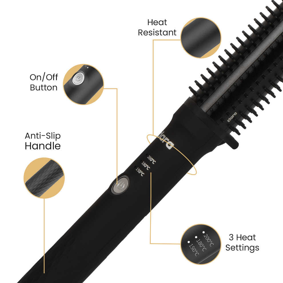 CLARA Anti-Frizz Ionic Slim Hot Brush