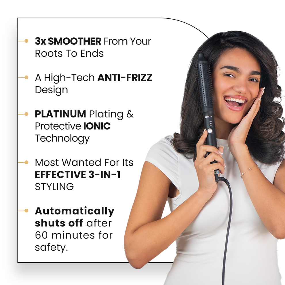 CLARA Anti-Frizz Ionic Slim Hot Brush