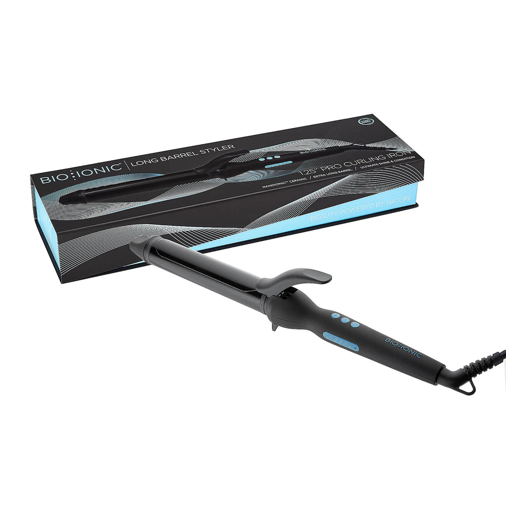 Bio Ionic Long Barrel Styler Pro Curling Iron 1.25"