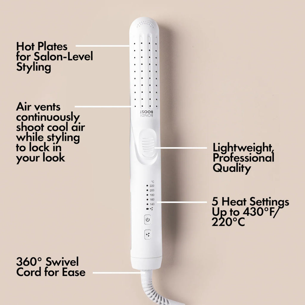 BondiBoost Airburst Styler 2-in-1 Curling Iron & Flat Iron