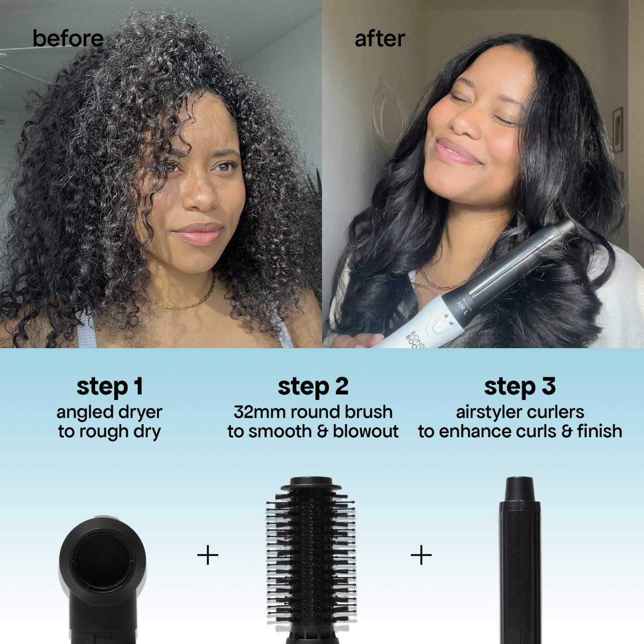 BondiBoost Everlast Airstyler Ceramic Blow Dryer & Multi Styler Tool