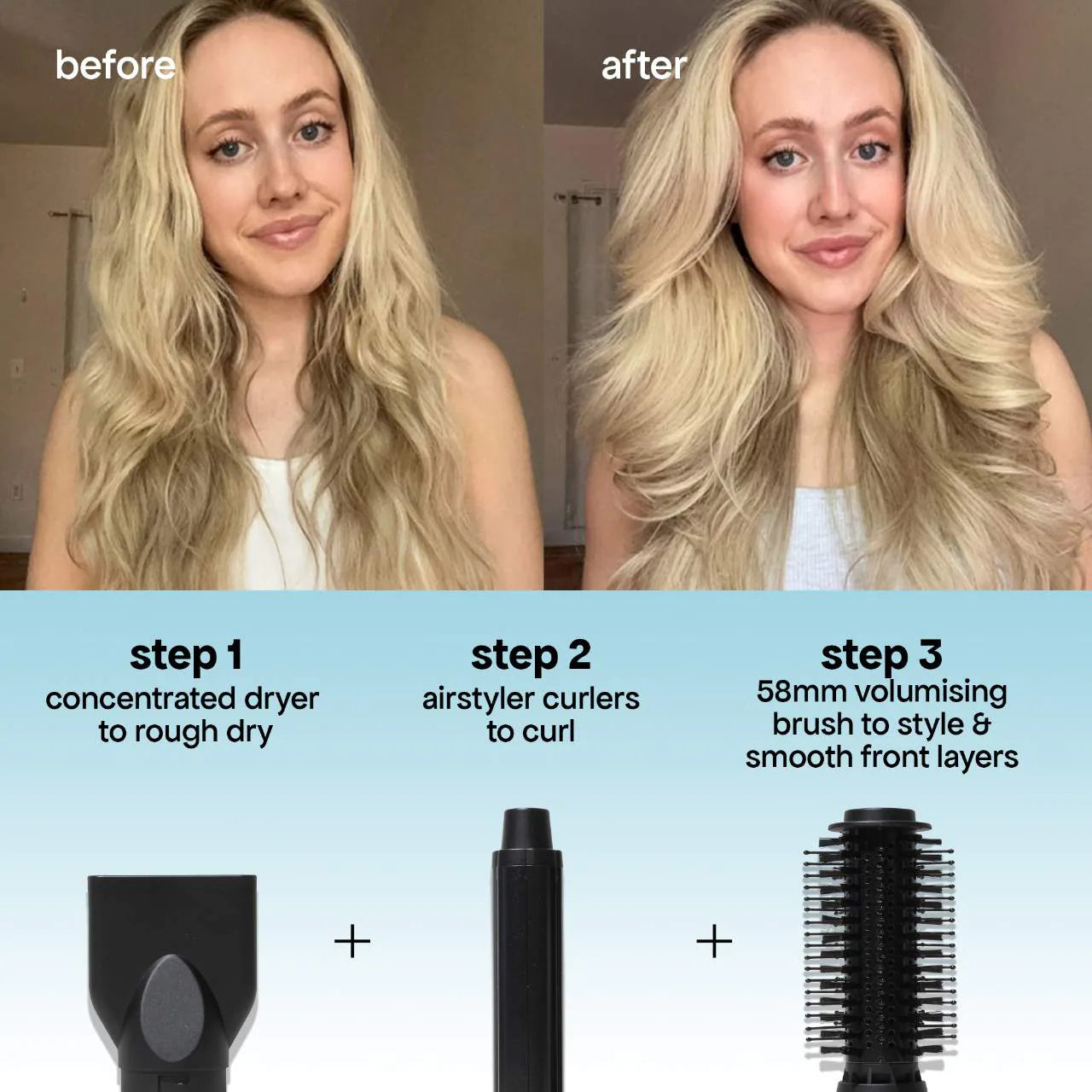BondiBoost Everlast Airstyler Ceramic Blow Dryer & Multi Styler Tool