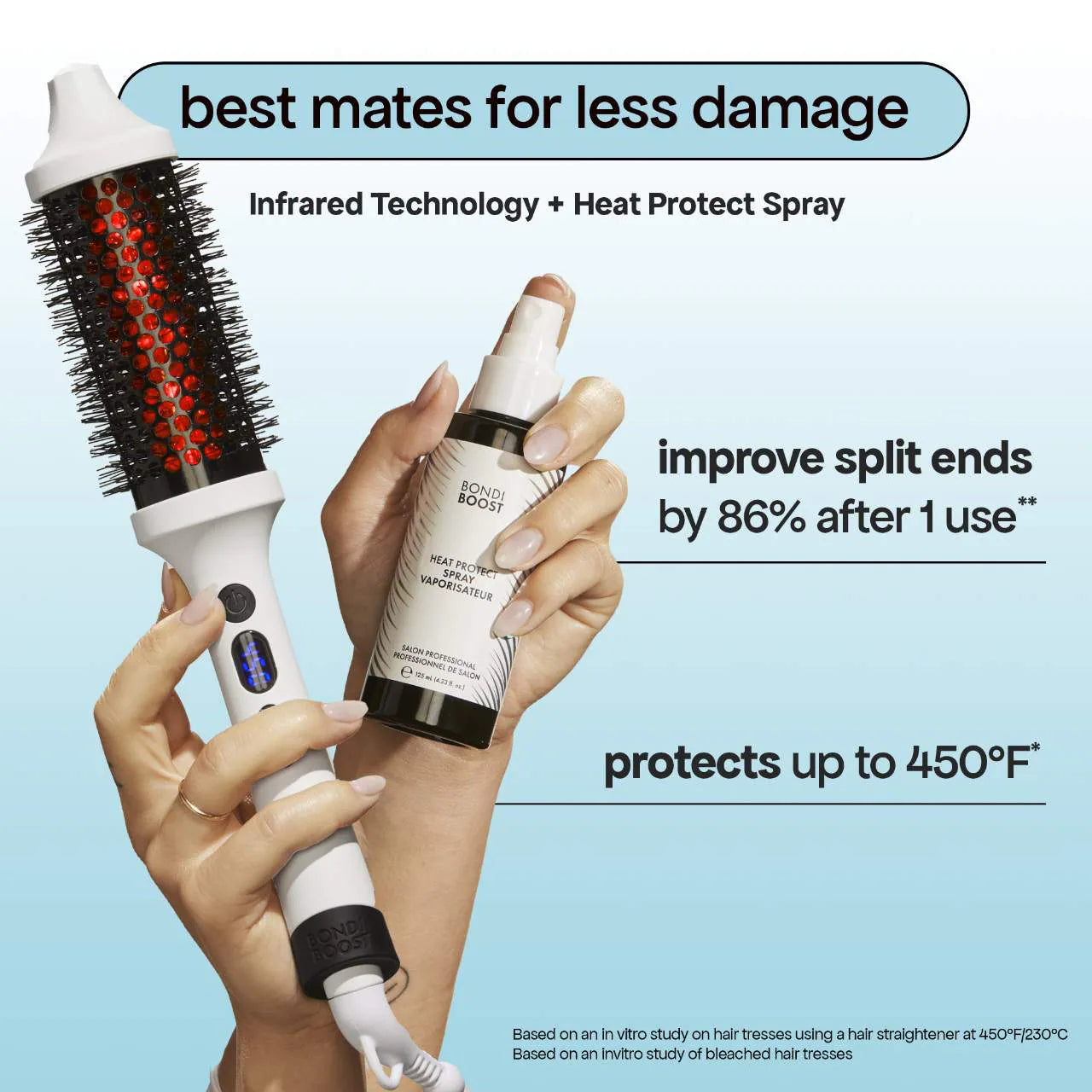 BondiBoost Infrared Heated Thermal Hot Round Brush