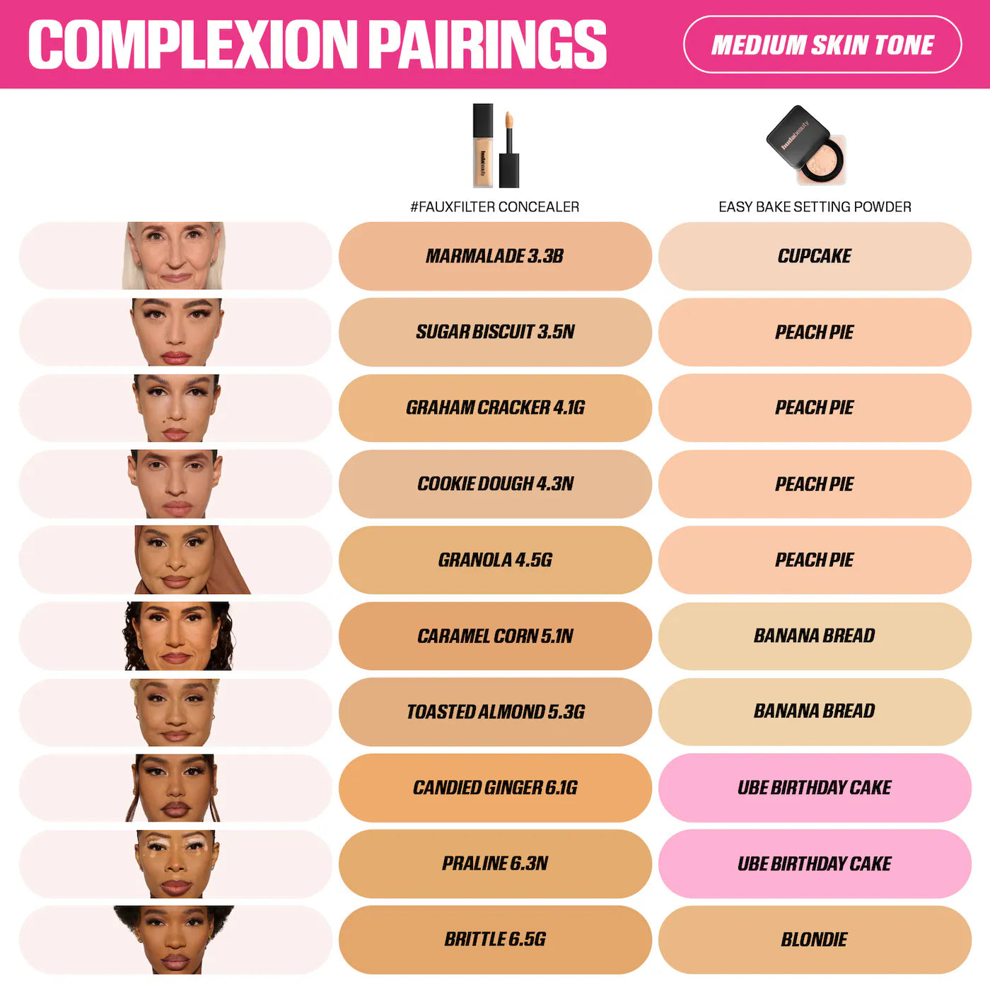 HUDA BEAUTY #FauxFilter Matte Buildable Coverage Waterproof Concealer