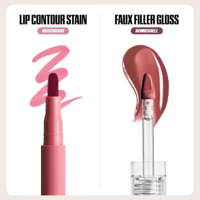 HUDA BEAUTY Make Out Sesh Lip Stain and Lip Gloss Duos