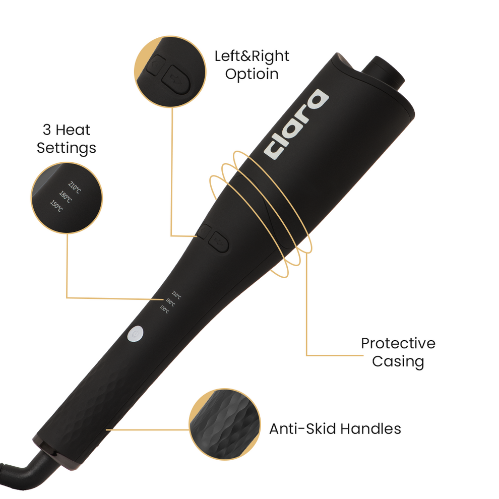 CLARA Oil-Coated Self-curling Protective Hair Device Auto-Curler