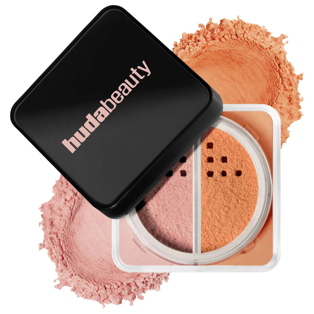 HUDA BEAUTY  Easy Bake Loose Powder Brightening + Correcting Duo