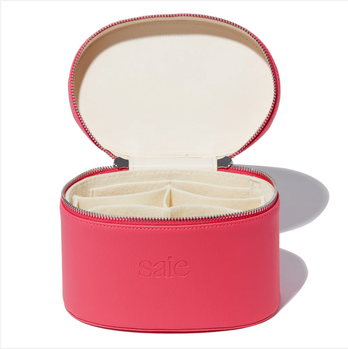 Saie - The Mini Vanity Case | Fuchsia