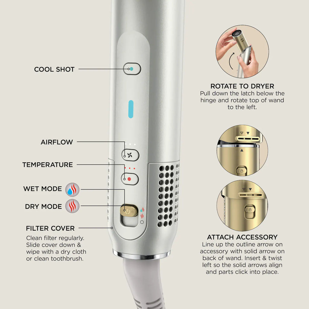 Shark Beauty Shark Glam™ Ceramic & Powerful Air Styling & Drying System