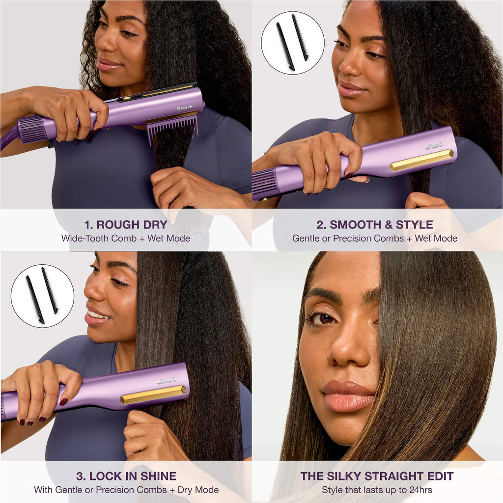 Shark Beauty Shark SilkiPro™ Straight Wet to Dry Straightener + Rapid Blow Dryer