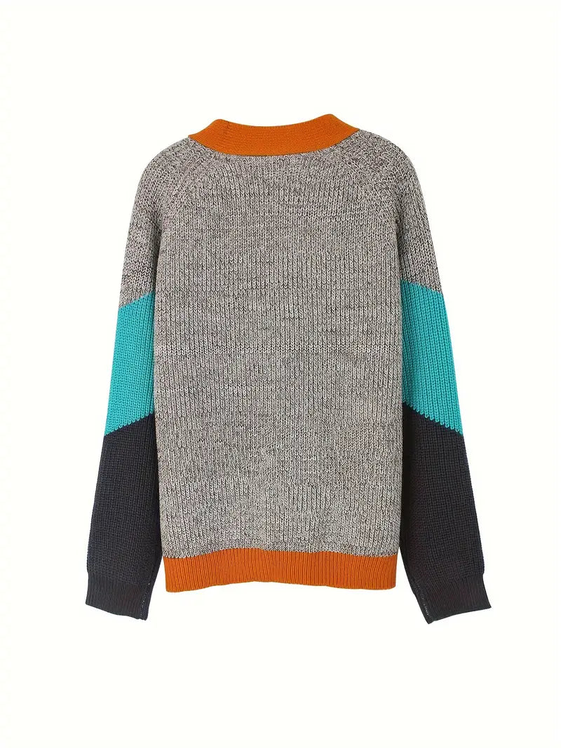 Unisex-Color-Block-Drop-Shoulder-Knitted-Cardigan-5.webp