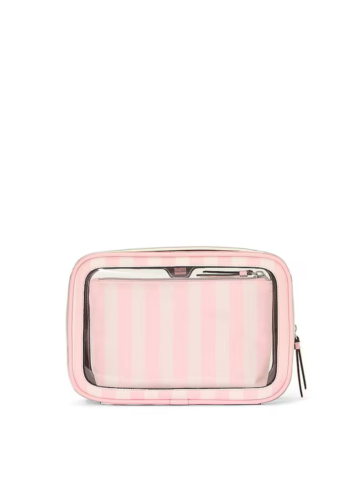Victoria's Secret - 3-Piece Makeup Bag | Iconic Stripe