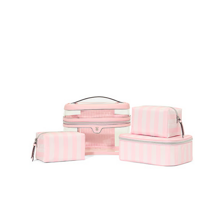 Victoria's Secret - 4-Piece Makeup Bag | Iconic Stripe