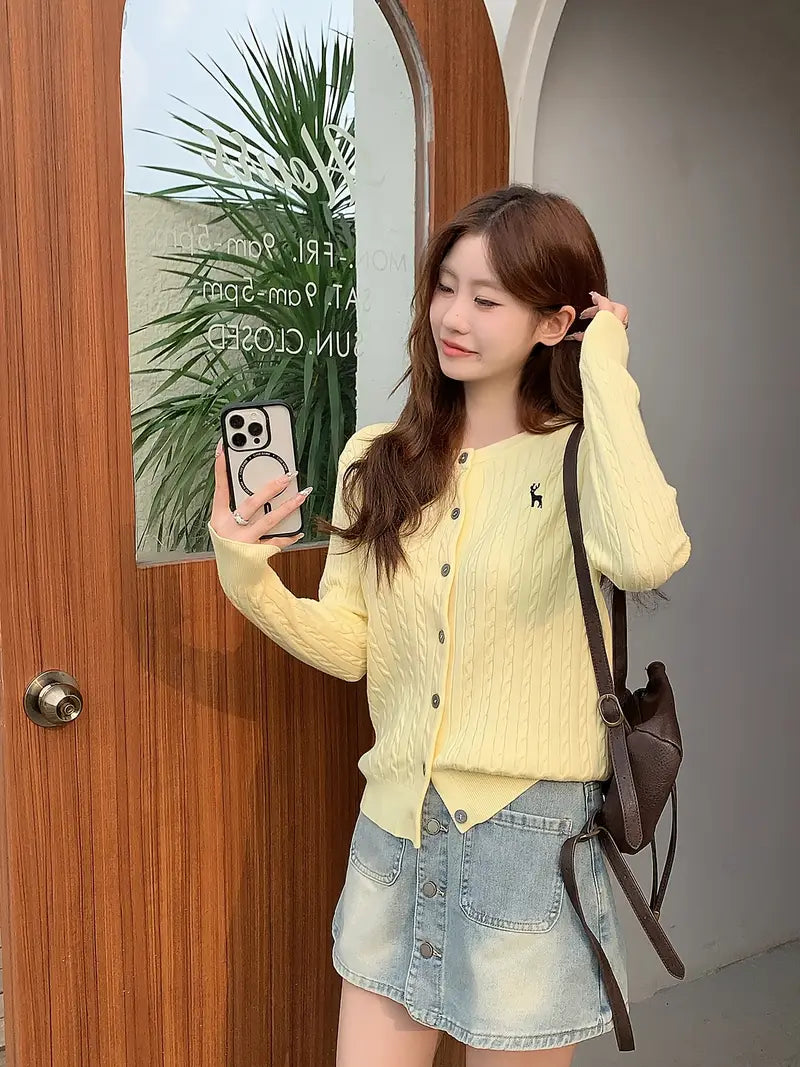 Womens-Petite-Korean-Japanese-Style-Slim-Fit-Cable-Cardigan-3.webp